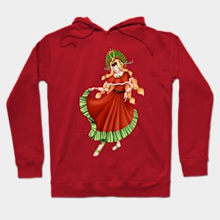 Christmas Quetzalcoatl Dress Rudes Mask 2 Hoodie